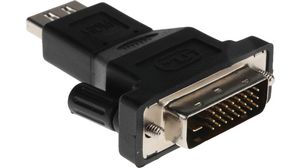 Adapter, DVI-D 24+1-stifts kontakt - HDMI-sockel